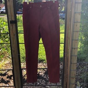 Chico’s dark red jeggings size 10R